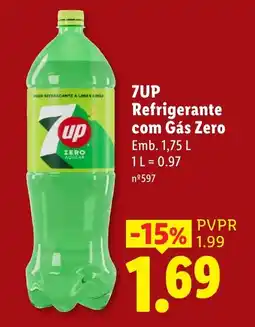 Lidl 7up refrigerante com gás zero promoção