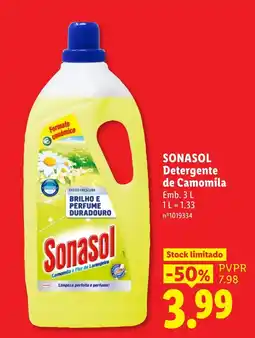 Lidl sonasol detergente de camomila promoção