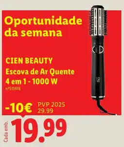 Lidl Cien beauty escova de ar quente promoção