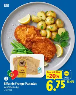 Lidl Bifes de Frango Panados promoção
