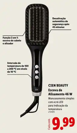 Lidl Cien beauty escova de alisamento 46 w promoção