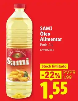 Lidl óleo alimentar sami promoção