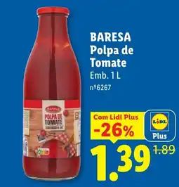 Lidl Baresa polpa de tomate promoção