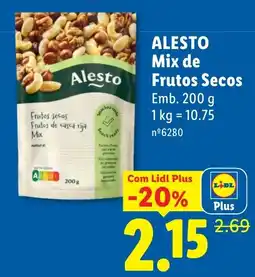 Lidl Alestó mix de frutos secos promoção