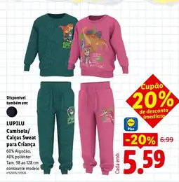 Lidl Lupilu Camisola/Calças Sweat para Criança promoção