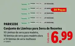 Lidl Parkside conjunto de lâminas para serra de recortes promoção