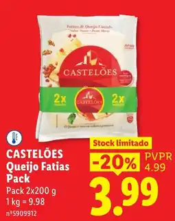 Lidl Castelões queijo fatias pack promoção
