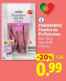 Lidl Fumadinho Fiambre da Pá Finíssimo promoção