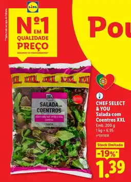 Lidl Chef select salada com coentros xxl promoção