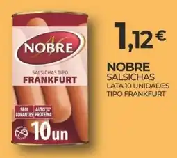 Miranda Supermercados Nobre salsichas tipo frankfurt promoção
