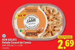 Lidl Bon gelati gelado caracol de canela promoção