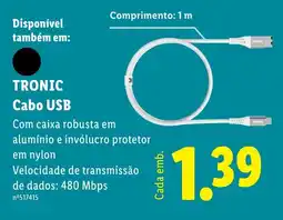 Lidl Tronic cabo usb promoção