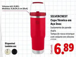 Lidl Silvercrest copo térmico em aço inox promoção