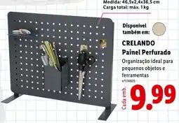 Lidl crelando painel perfurado promoção