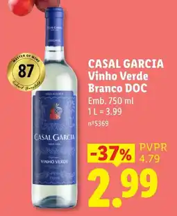 Lidl Casal Garcia Vinho Verde Branco DOC promoção