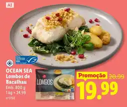 Lidl Ocean sea lombos de bacalhau promoção