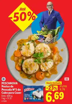 Lidl Pescanova postas de pescada n°3 do cabo para cozer promoção