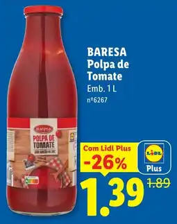 Lidl Baresa polpa de tomate promoção