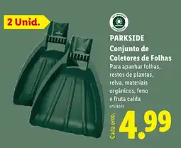 Lidl Parkside conjunto de coletores de folhas promoção
