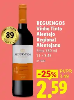 Lidl Reguengos vinho tinto promoção