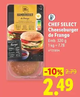 Lidl Chef select Cheeseburger de Frango promoção