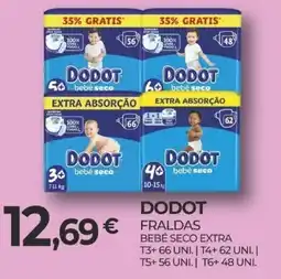 Miranda Supermercados Dodot fraldas bebé seco extra promoção