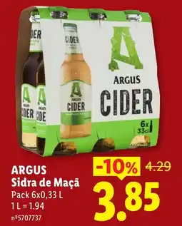 Lidl Argus sidra de maçã promoção