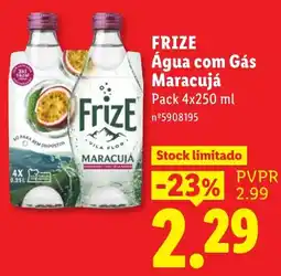 Lidl Frize Água com Gás Maracujá promoção
