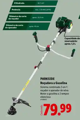 Lidl Parkside roçadora a gasolina promoção