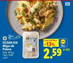 Lidl OCEAN SEA Migas de Paloco promoção