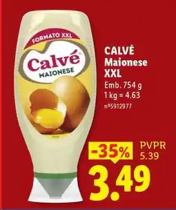Lidl CALVÉ Maionese XXL promoção