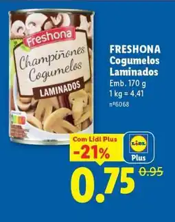 Lidl Freshona Cogumelos Laminados promoção