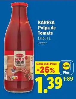 Lidl Baresa Polpa de Tomate promoção