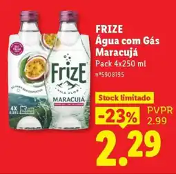 Lidl FRIZE Água com Gás Maracujá promoção