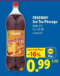 Lidl FREEWAY Ice Tea Pêssego promoção