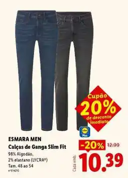 Lidl ESMARA MEN promoção