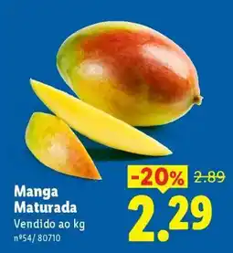 Lidl Manga Maturada promoção