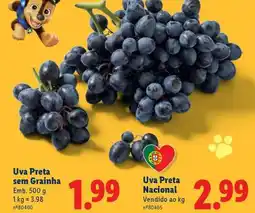 Lidl Uva Preta Nacional promoção