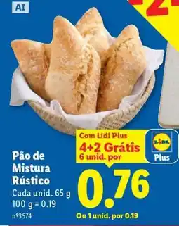 Lidl Pão de Mistura Rústico promoção