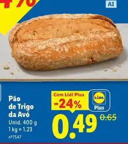 Lidl Pão de Trigo da Avó promoção