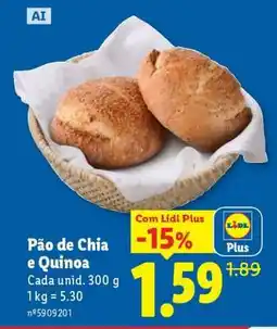 Lidl Pão de Chia e Quinoa promoção