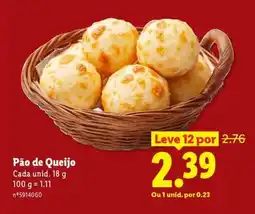 Lidl Pão de Queijo promoção