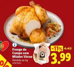Lidl Frango do Campo com Miúdos Vácuo promoção