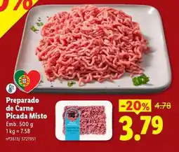 Lidl Preparado de Carne Picada Misto promoção
