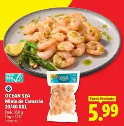 Lidl OCEAN SEA Miolo de Camarão 20/40 XXL promoção