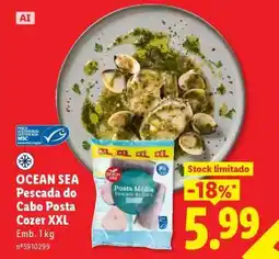 Lidl OCEAN SEA Pescada do Cabo Posta Cozer XXL promoção