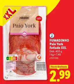 Lidl FUMADINHO Paio York Fatiado XXL promoção