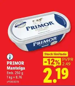 Lidl Primor Manteiga promoção