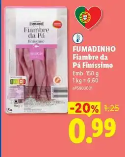 Lidl Fumadinho Fiambre da Pá Finíssimo promoção