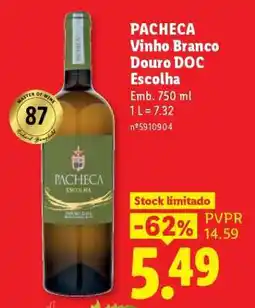 Lidl PACHECA Vinho Branco Douro DOC Escolha promoção